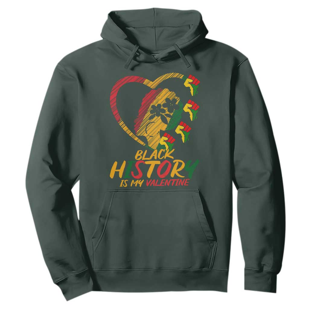 Black History Is My Valentine Hoodie Gift For Melanin Queen - African Pride