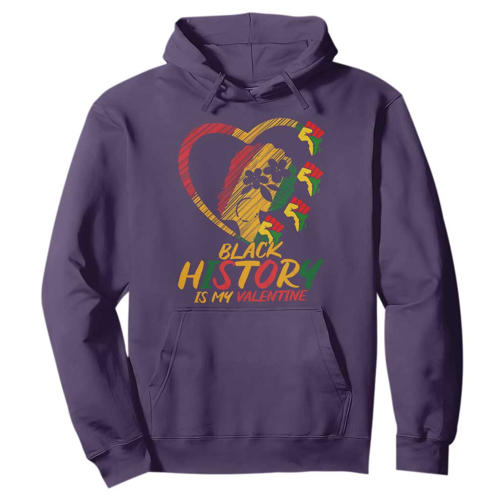Black History Is My Valentine Hoodie Gift For Melanin Queen - African Pride