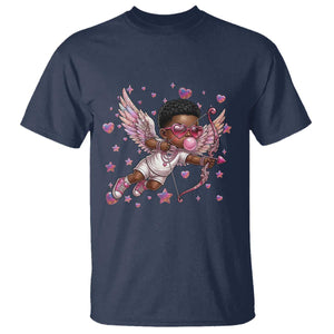 Cute Black Cupid T Shirt African American Valentines Day Gift - African Pride