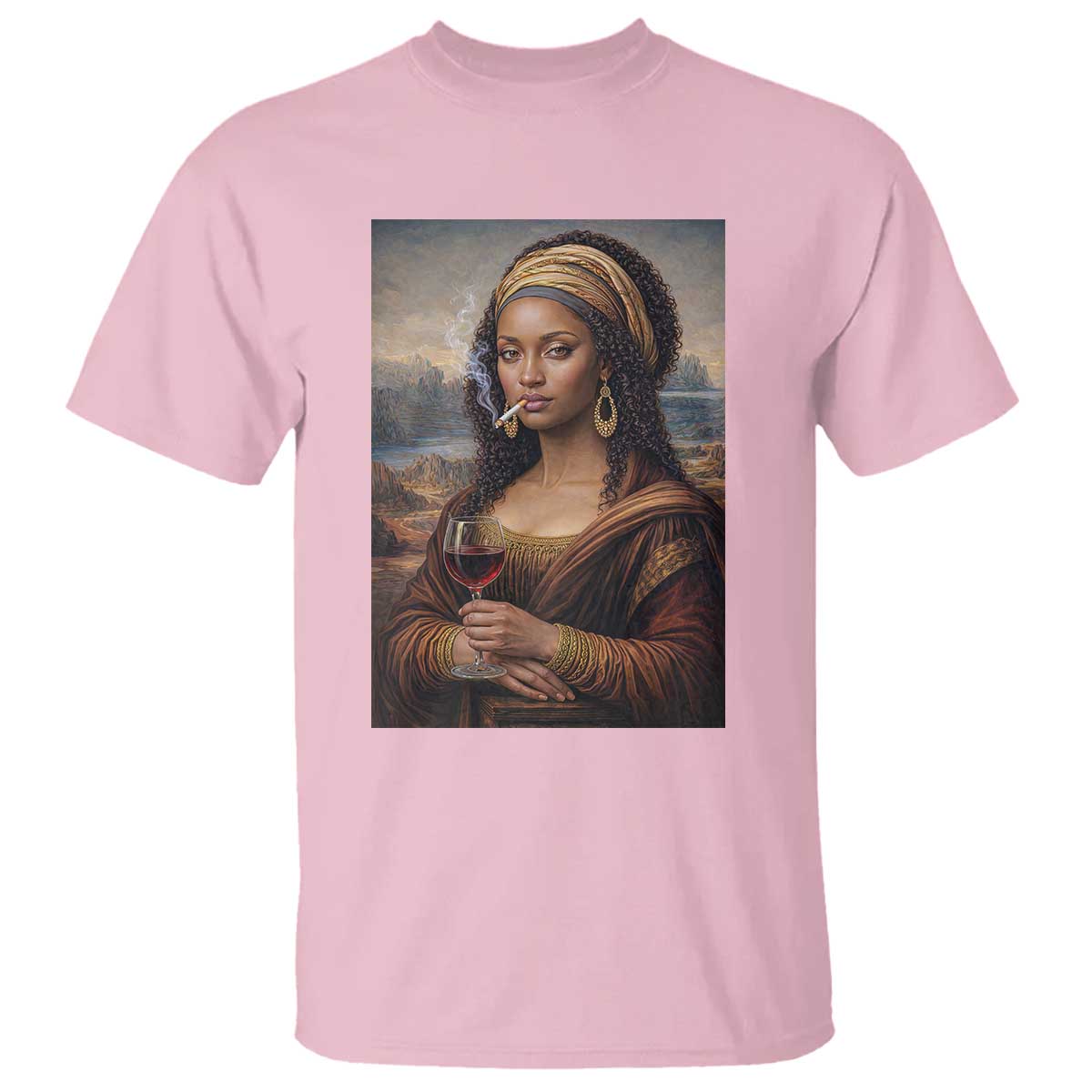 Funny Black Mona Lisa T Shirt Melanin Queen Black History Month
