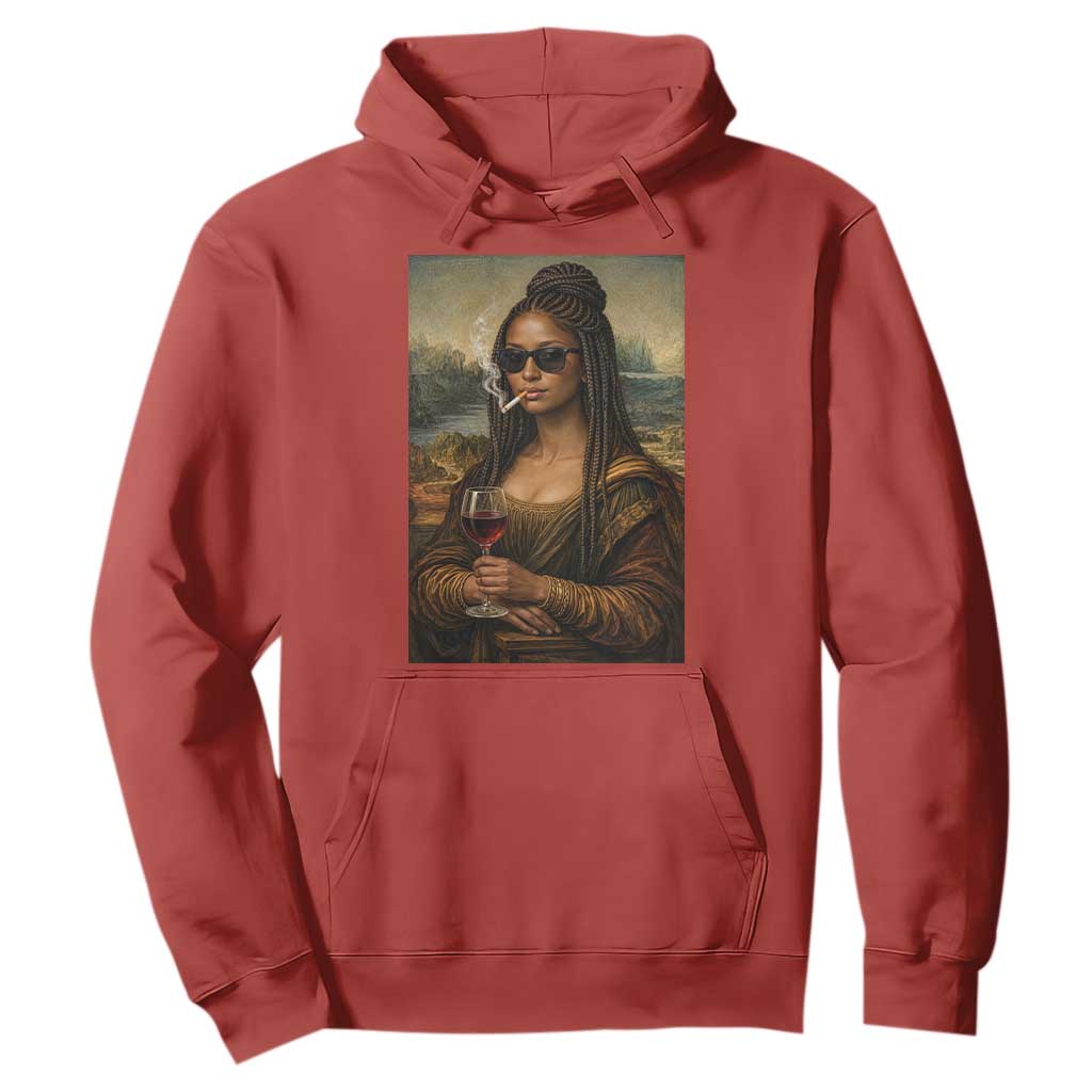 Black Mona Lisa African American Hoodie Black History Month