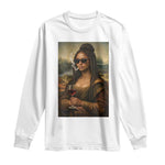Black Mona Lisa African American Long Sleeve Shirt Black History Month