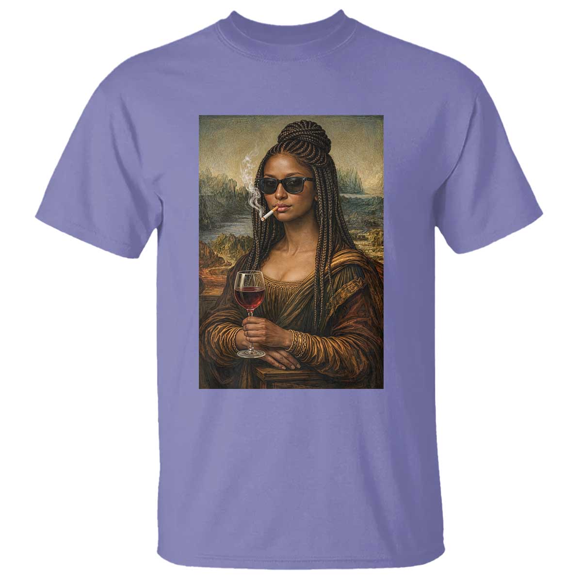 Black Mona Lisa African American T Shirt Black History Month