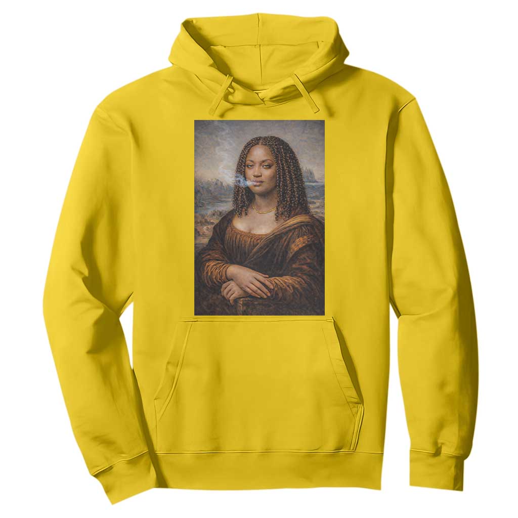 Funny Black Mona Lisa Hoodie African American Pride