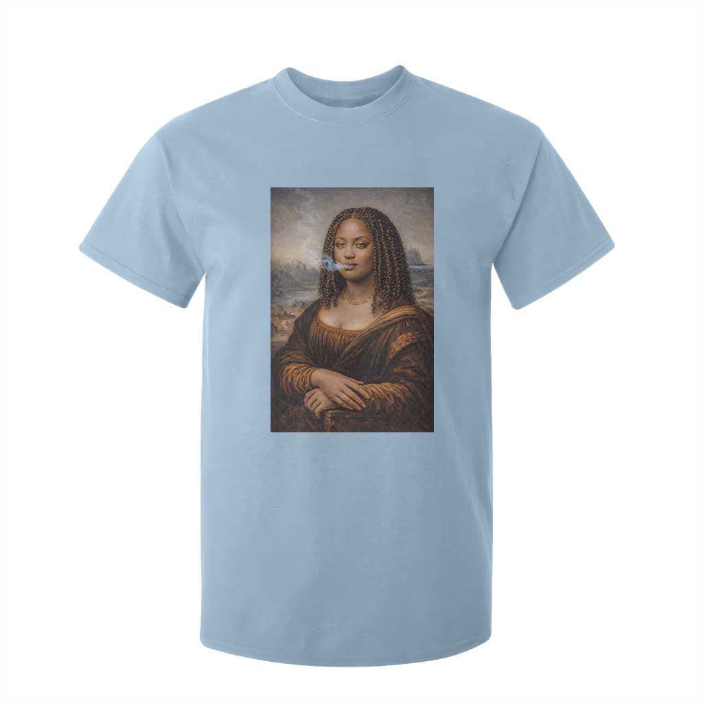 Funny Black Mona Lisa T Shirt For Kid African American Pride