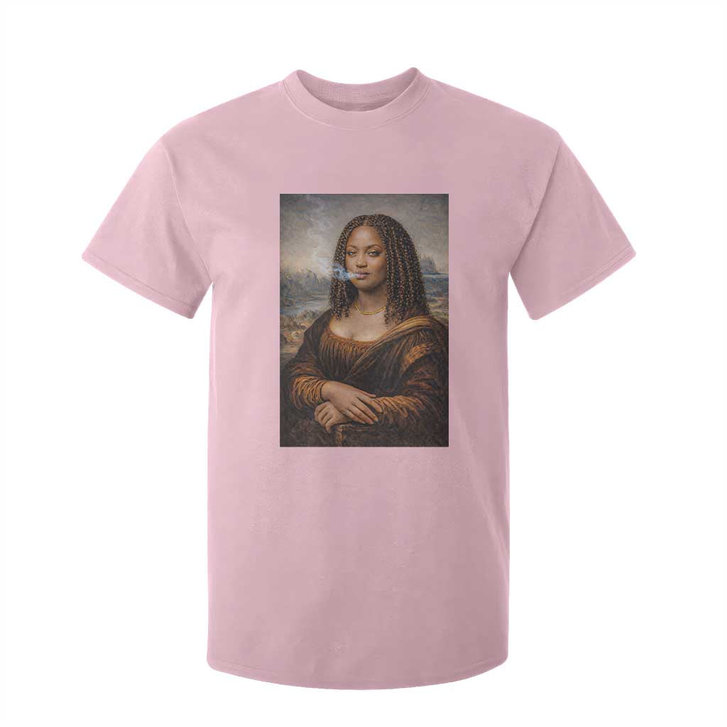 Funny Black Mona Lisa T Shirt For Kid African American Pride