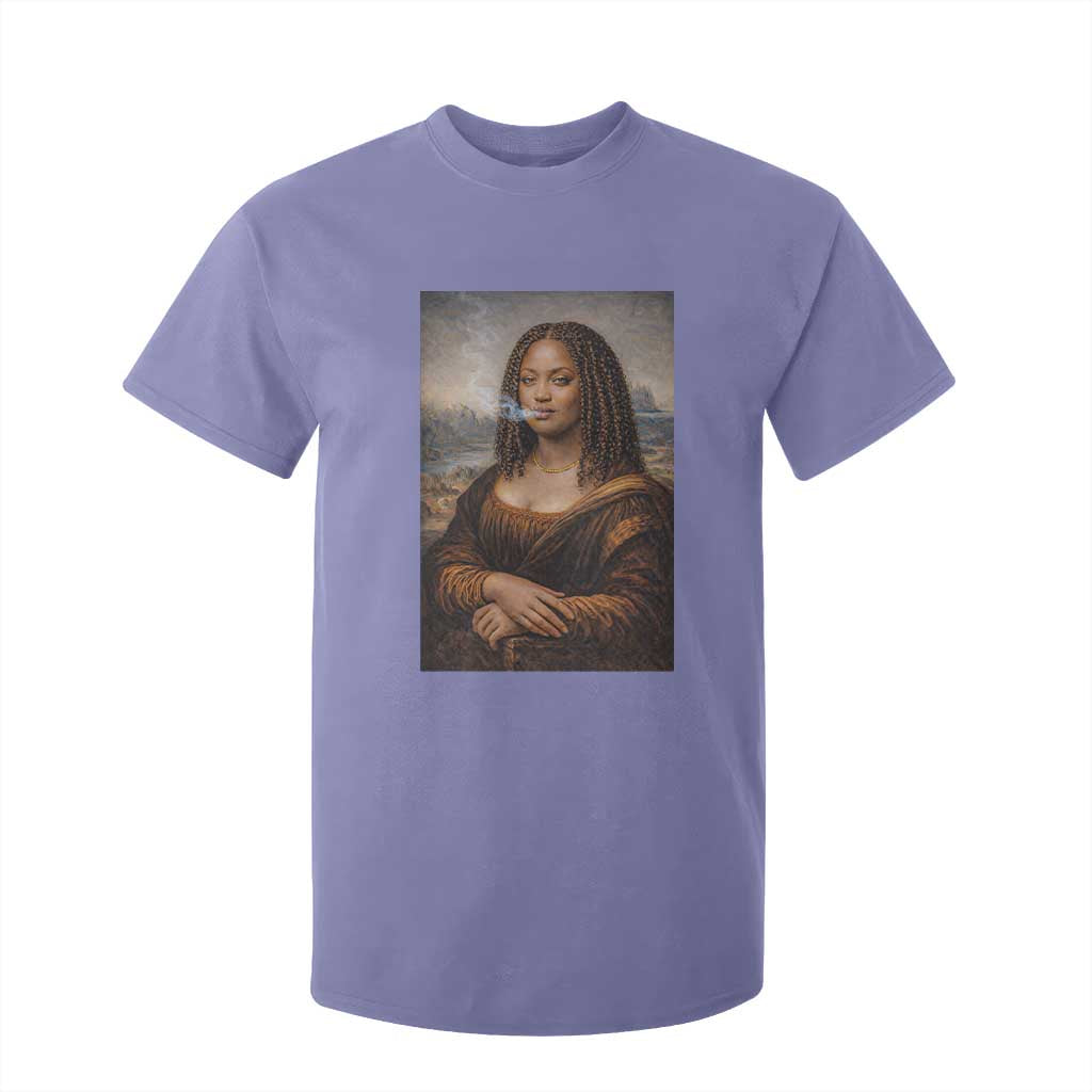 Funny Black Mona Lisa T Shirt For Kid African American Pride
