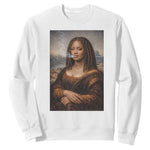Funny Black Mona Lisa Sweatshirt African American Pride