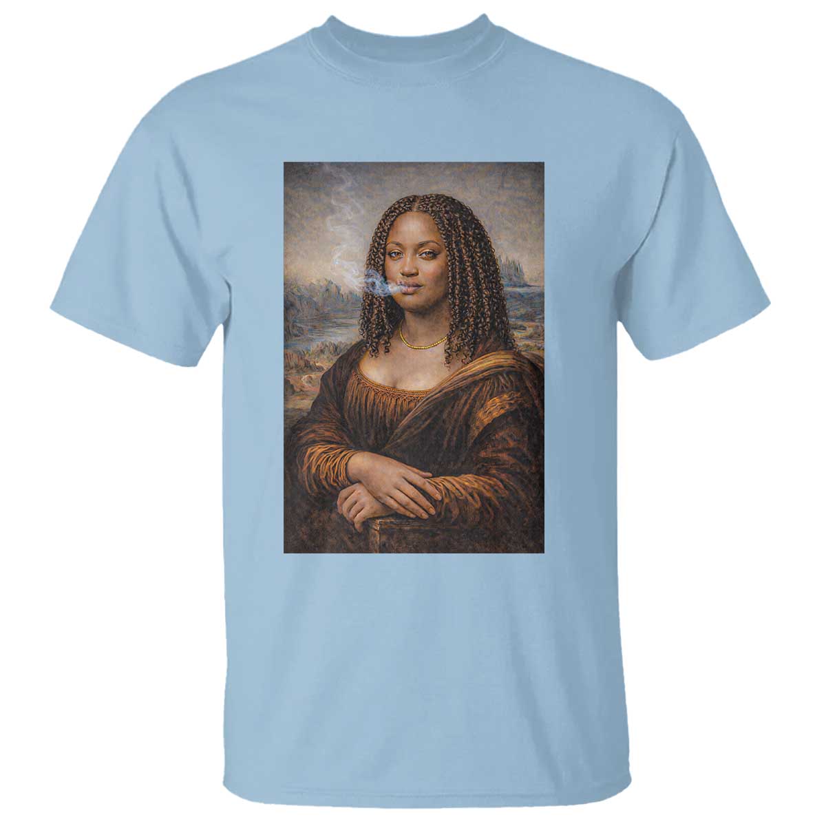 Funny Black Mona Lisa T Shirt African American Pride