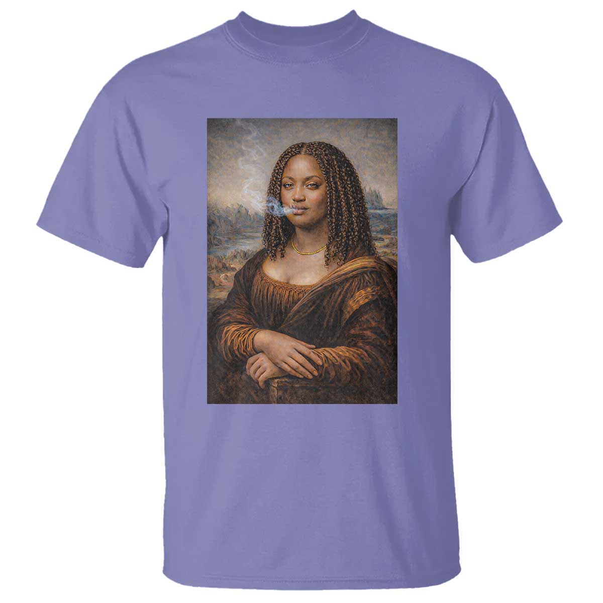 Funny Black Mona Lisa T Shirt African American Pride