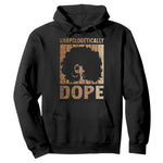 Melanin Queen Glitter Print Hoodie Unapologetically Dope - African Pride