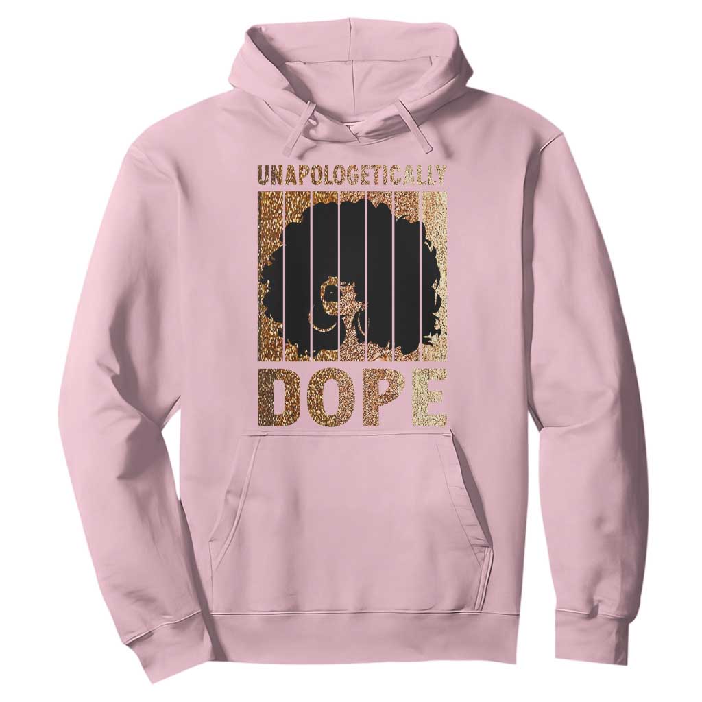 Melanin Queen Glitter Print Hoodie Unapologetically Dope - African Pride