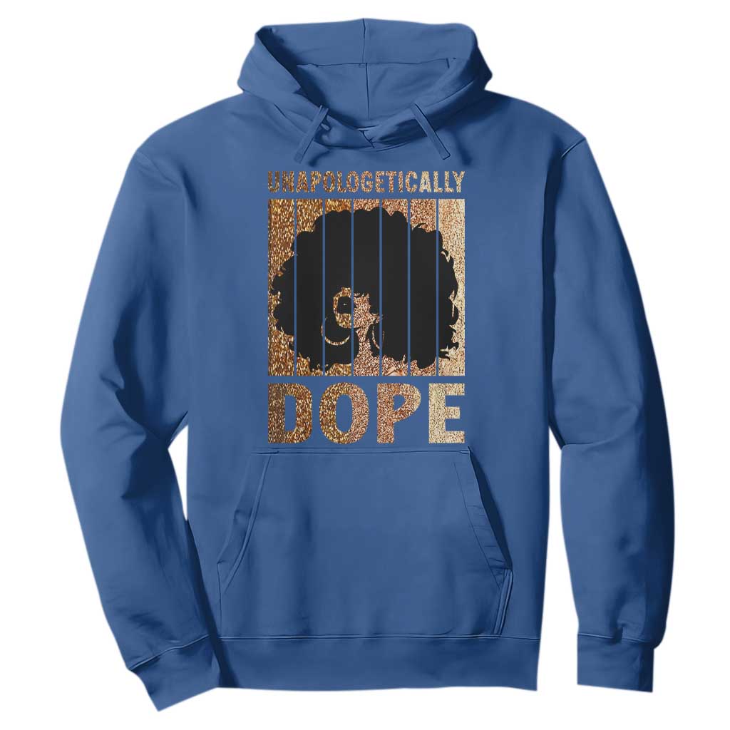 Melanin Queen Glitter Print Hoodie Unapologetically Dope - African Pride