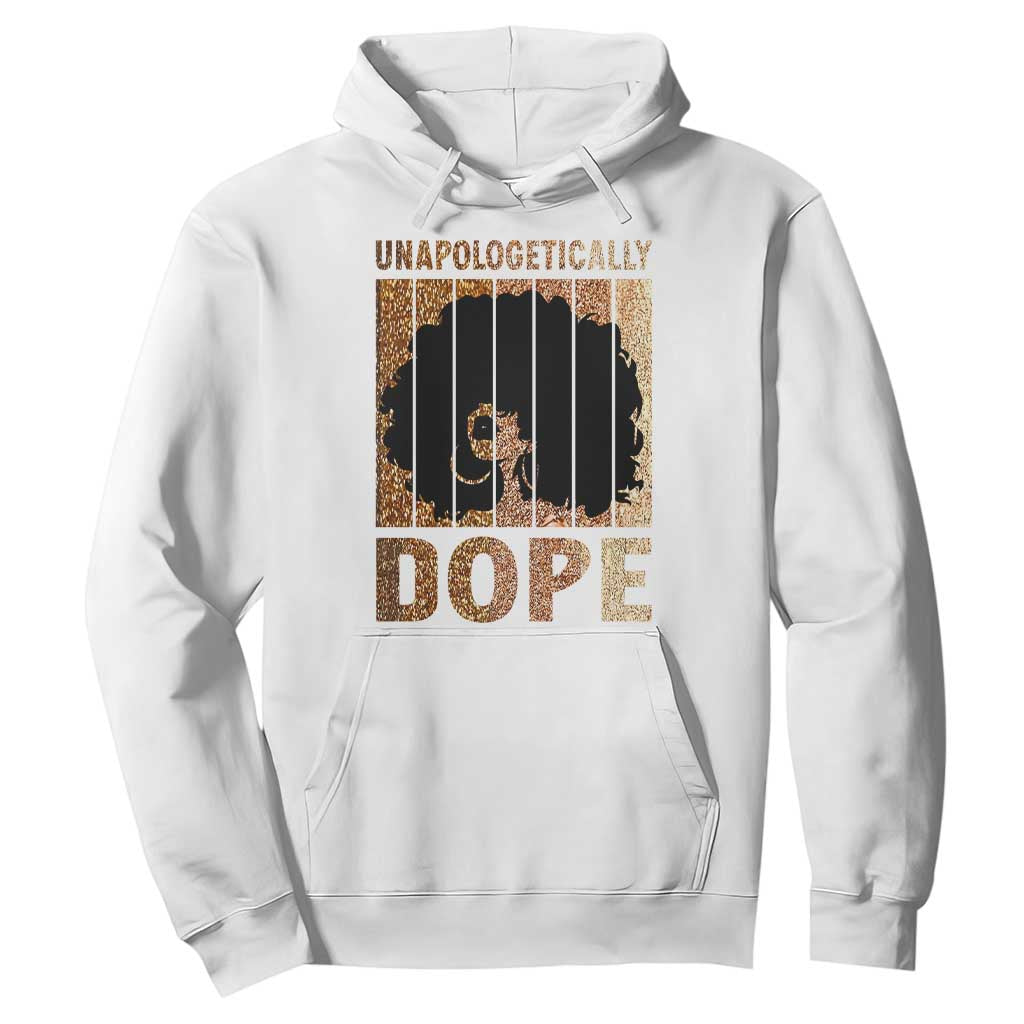 Melanin Queen Glitter Print Hoodie Unapologetically Dope - African Pride