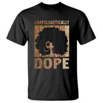 Melanin Queen Glitter Print T Shirt Unapologetically Dope - African Pride