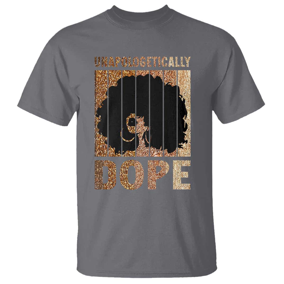 Melanin Queen Glitter Print T Shirt Unapologetically Dope - African Pride
