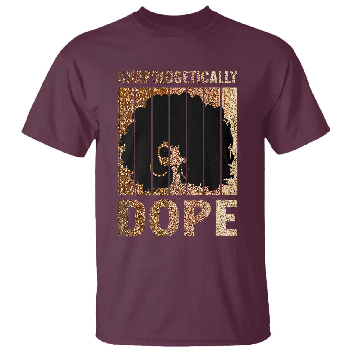 Melanin Queen Glitter Print T Shirt Unapologetically Dope - African Pride