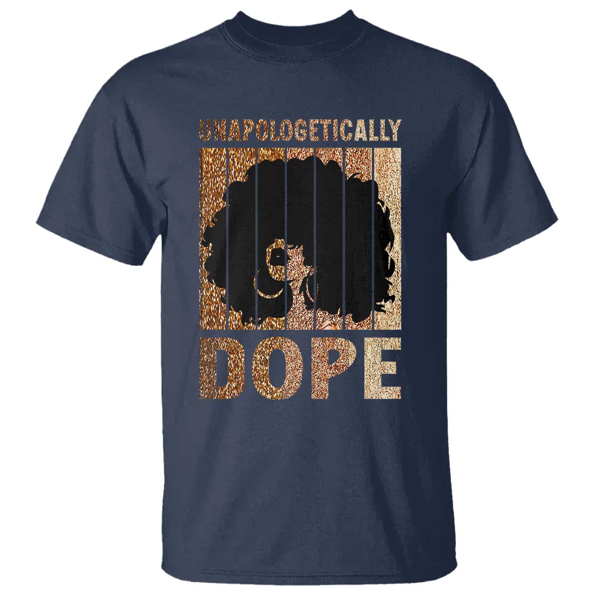 Melanin Queen Glitter Print T Shirt Unapologetically Dope - African Pride