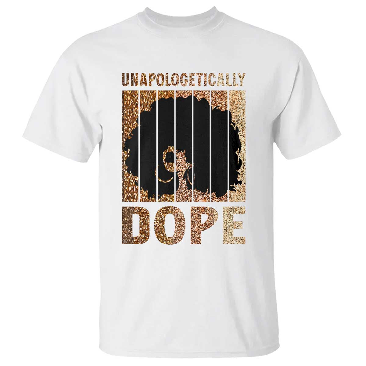 Melanin Queen Glitter Print T Shirt Unapologetically Dope - African Pride