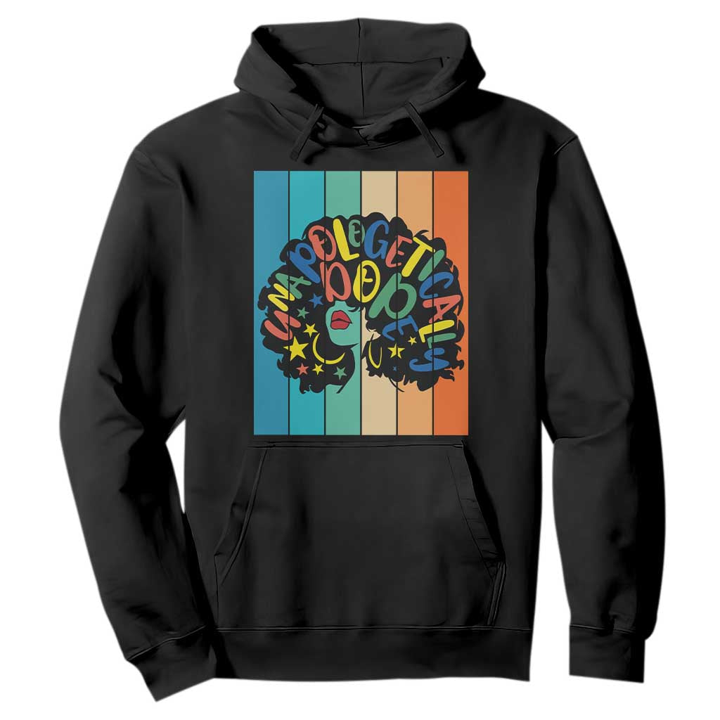 Black Girl Magic Pride Hoodie Unapologetically Dope Retro Sunset - African Pride