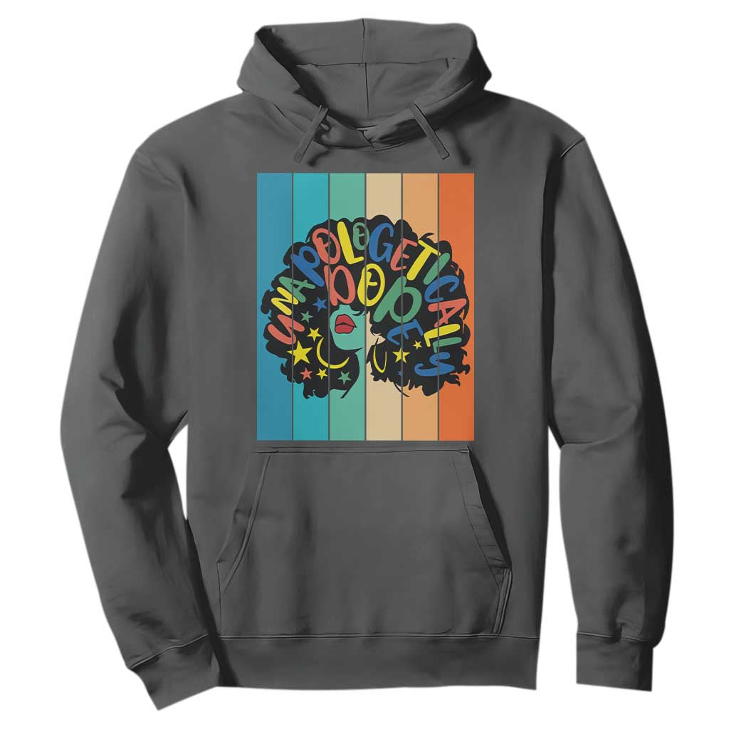 Black Girl Magic Pride Hoodie Unapologetically Dope Retro Sunset - African Pride