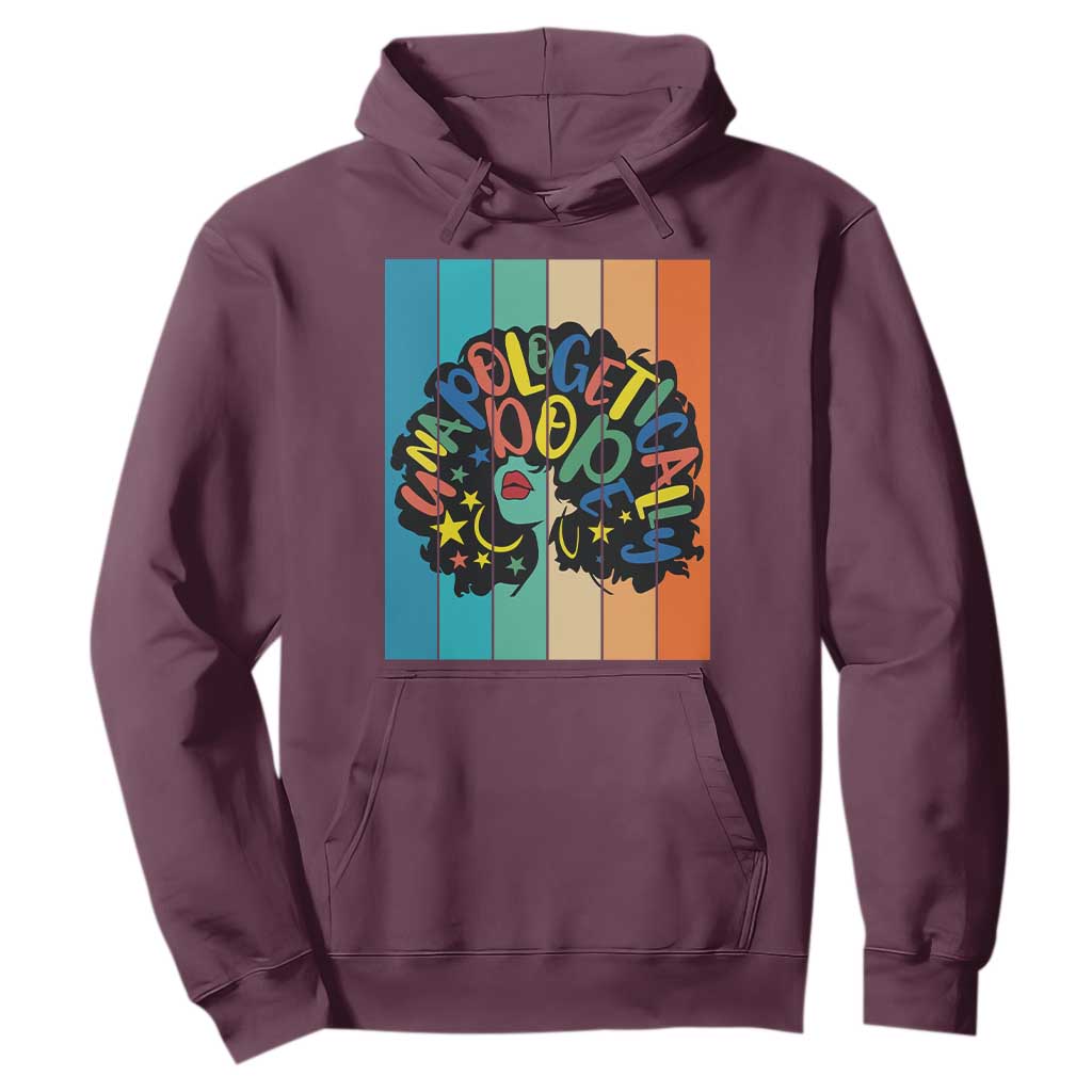 Black Girl Magic Pride Hoodie Unapologetically Dope Retro Sunset - African Pride