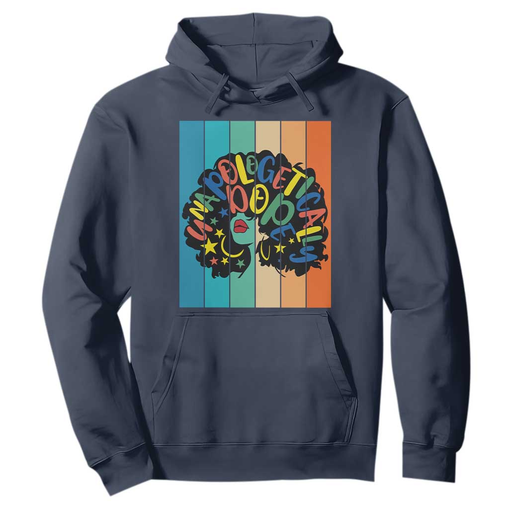 Black Girl Magic Pride Hoodie Unapologetically Dope Retro Sunset - African Pride