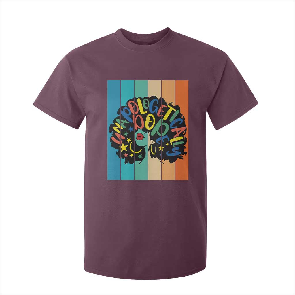 Black Girl Magic Pride T Shirt For Kid Unapologetically Dope Retro Sunset - African Pride