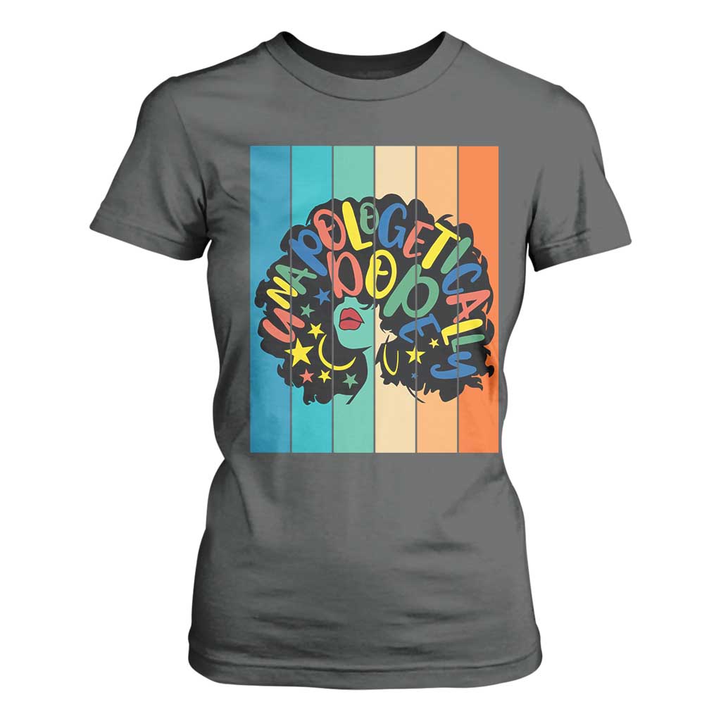 Black Girl Magic Pride T Shirt For Women Unapologetically Dope Retro Sunset - African Pride