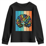 Black Girl Magic Pride Youth Sweatshirt Unapologetically Dope Retro Sunset - African Pride