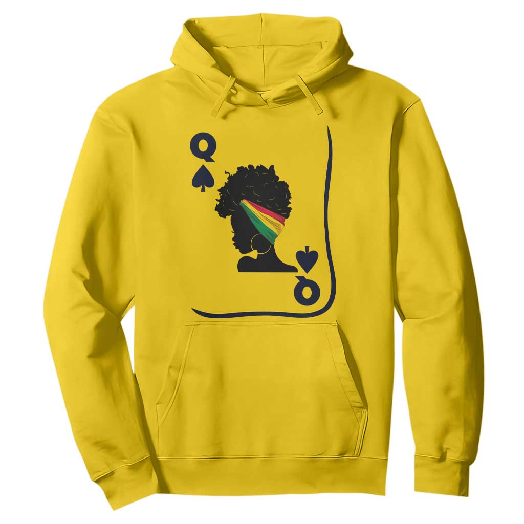 Black Woman Gift Hoodie Melanin Queen Card - African Pride
