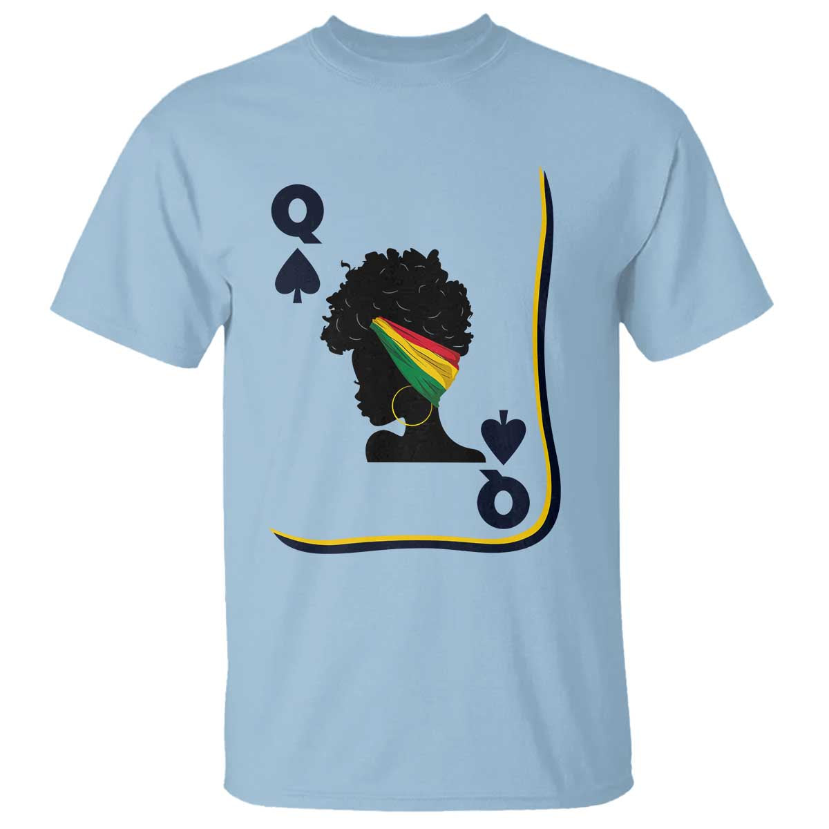 Black Woman Gift T Shirt Melanin Queen Card - African Pride