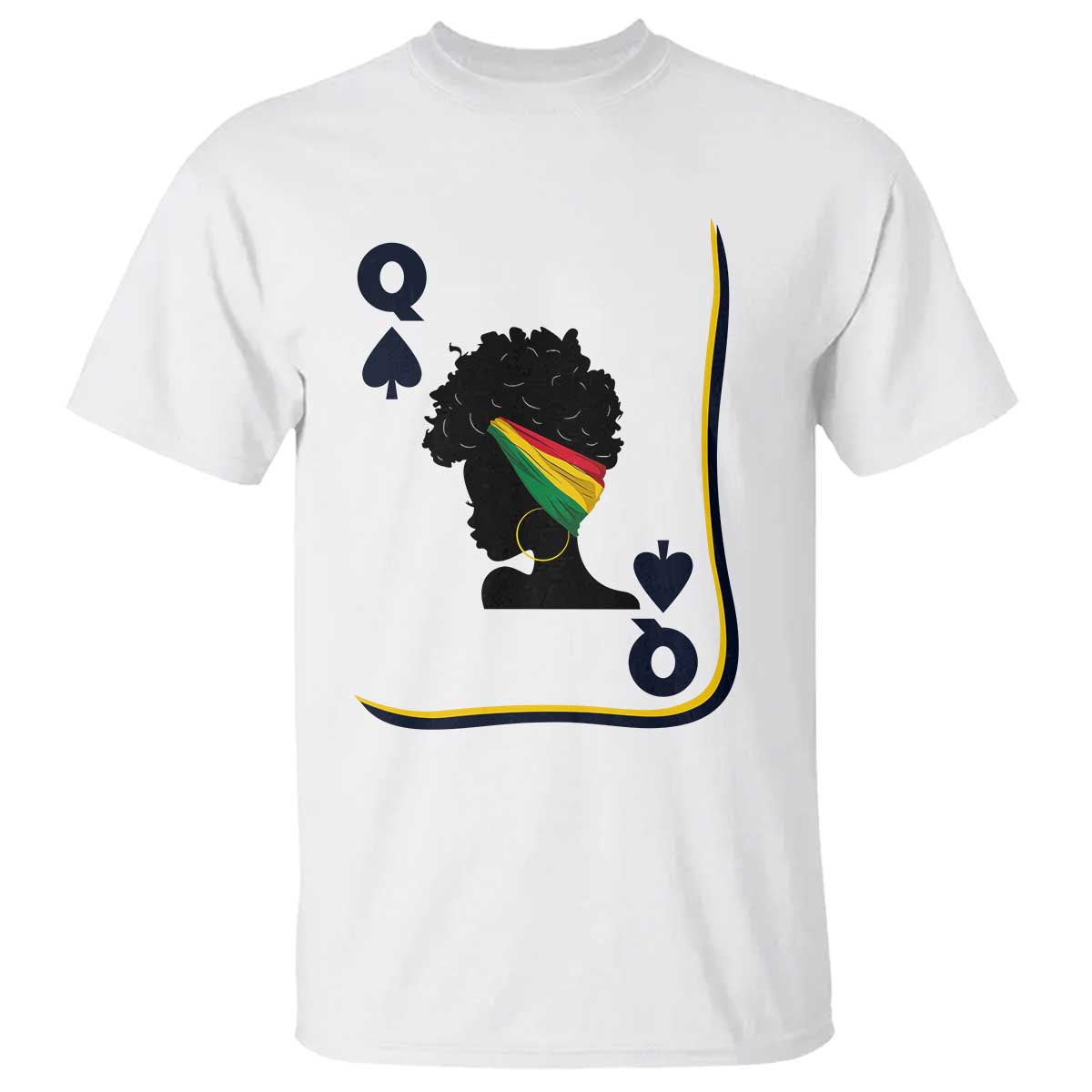 Black Woman Gift T Shirt Melanin Queen Card - African Pride