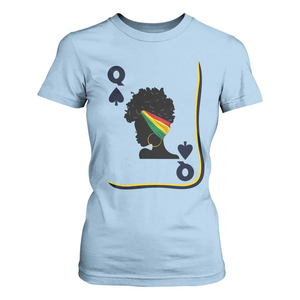 Black Woman Gift T Shirt For Women Melanin Queen Card - African Pride
