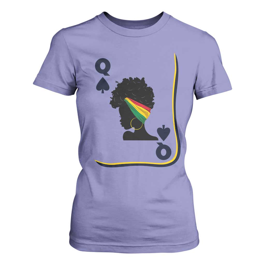 Black Woman Gift T Shirt For Women Melanin Queen Card - African Pride