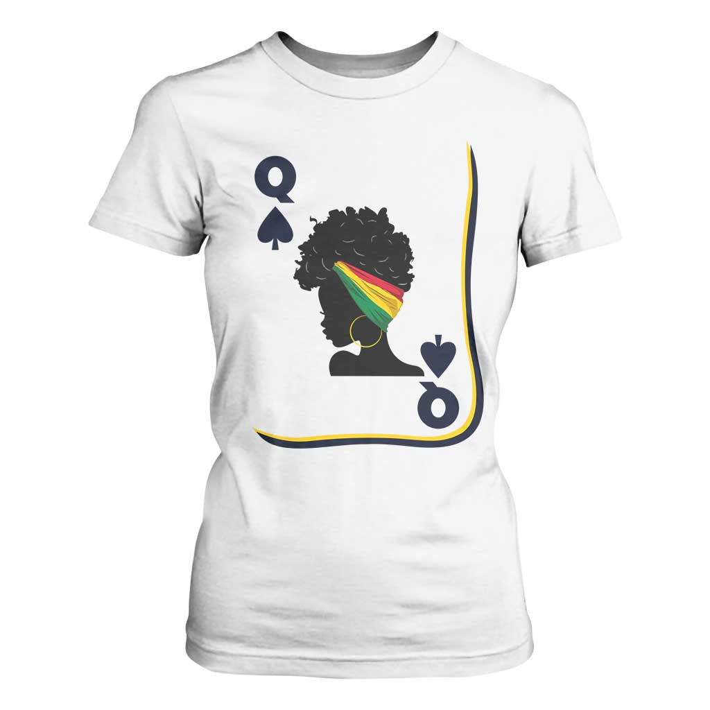 Black Woman Gift T Shirt For Women Melanin Queen Card - African Pride