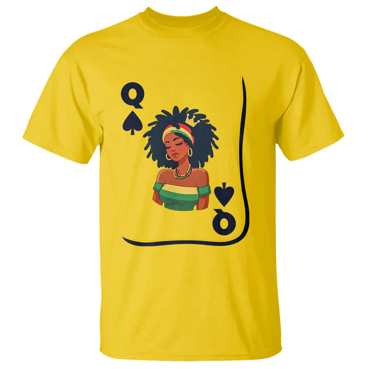 Queen Of Spades Black Girl T Shirt African American Women Pride - African Pride