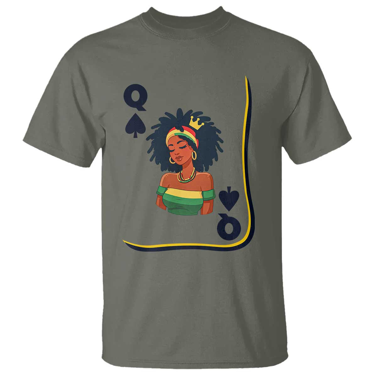 Queen Of Spades Black Girl T Shirt African American Women Pride - African Pride