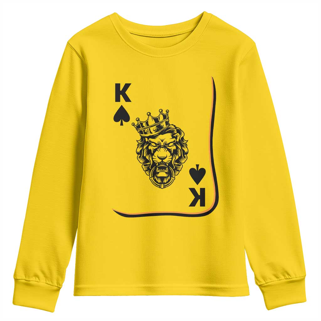 Black King Lion Youth Sweatshirt African American Black History Month Gift - African Pride