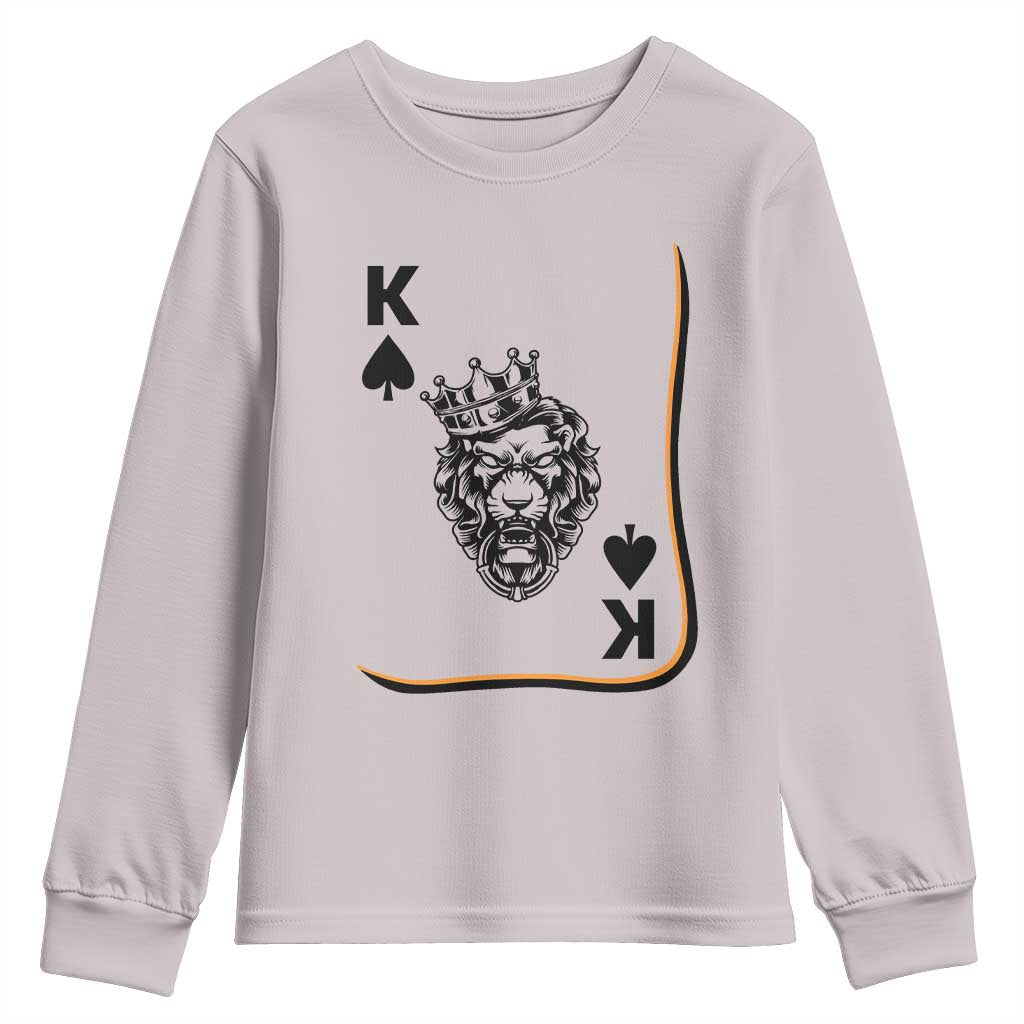 Black King Lion Youth Sweatshirt African American Black History Month Gift - African Pride