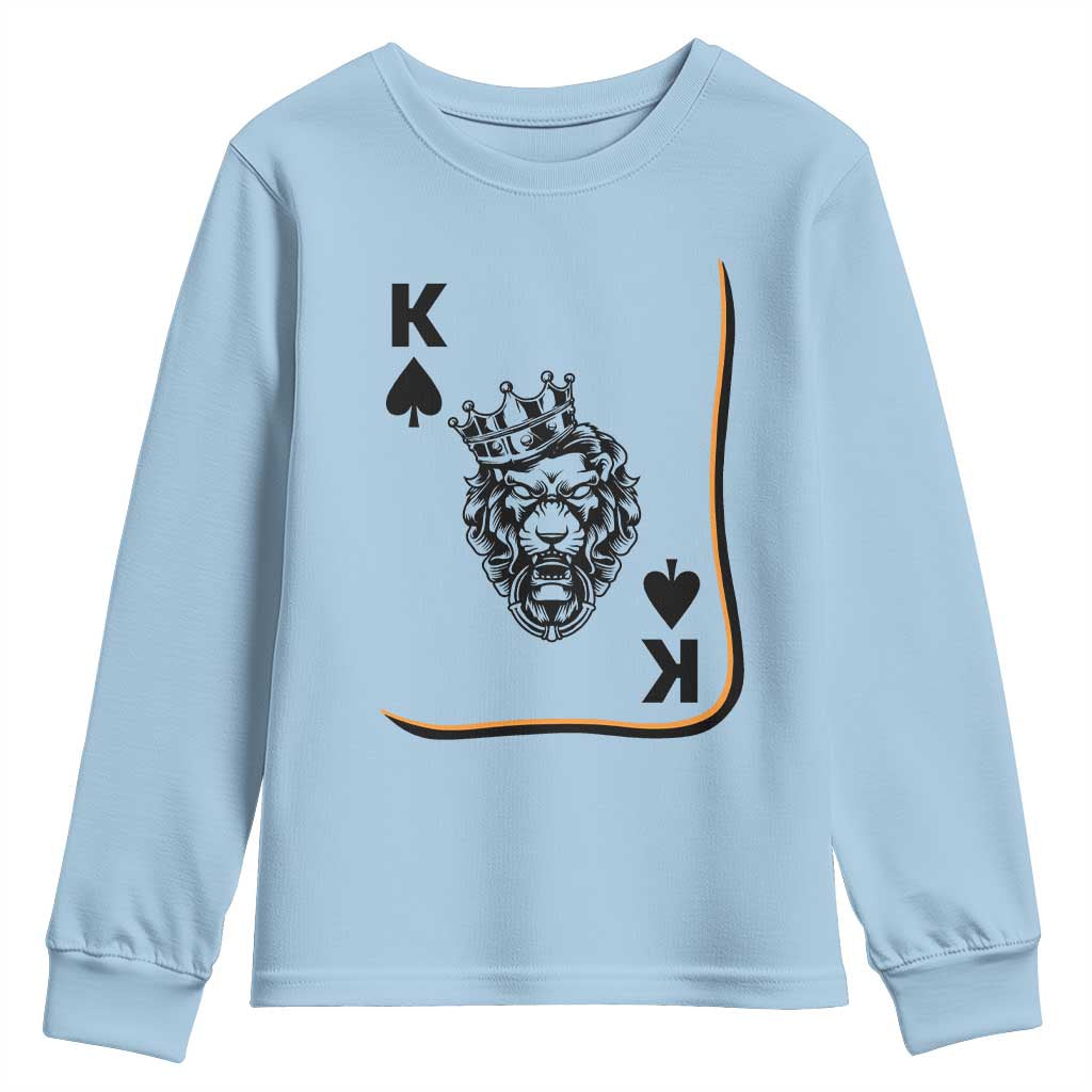 Black King Lion Youth Sweatshirt African American Black History Month Gift - African Pride