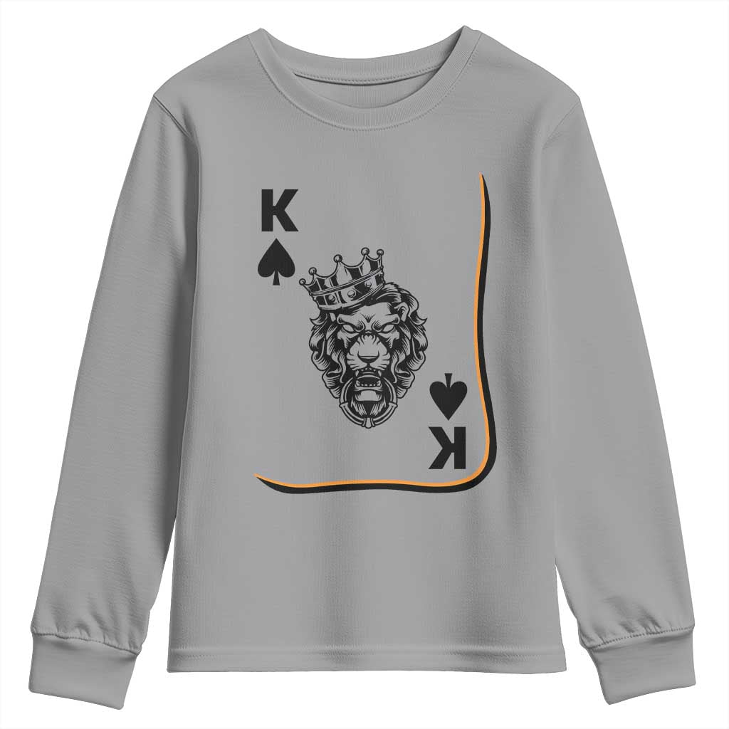 Black King Lion Youth Sweatshirt African American Black History Month Gift - African Pride