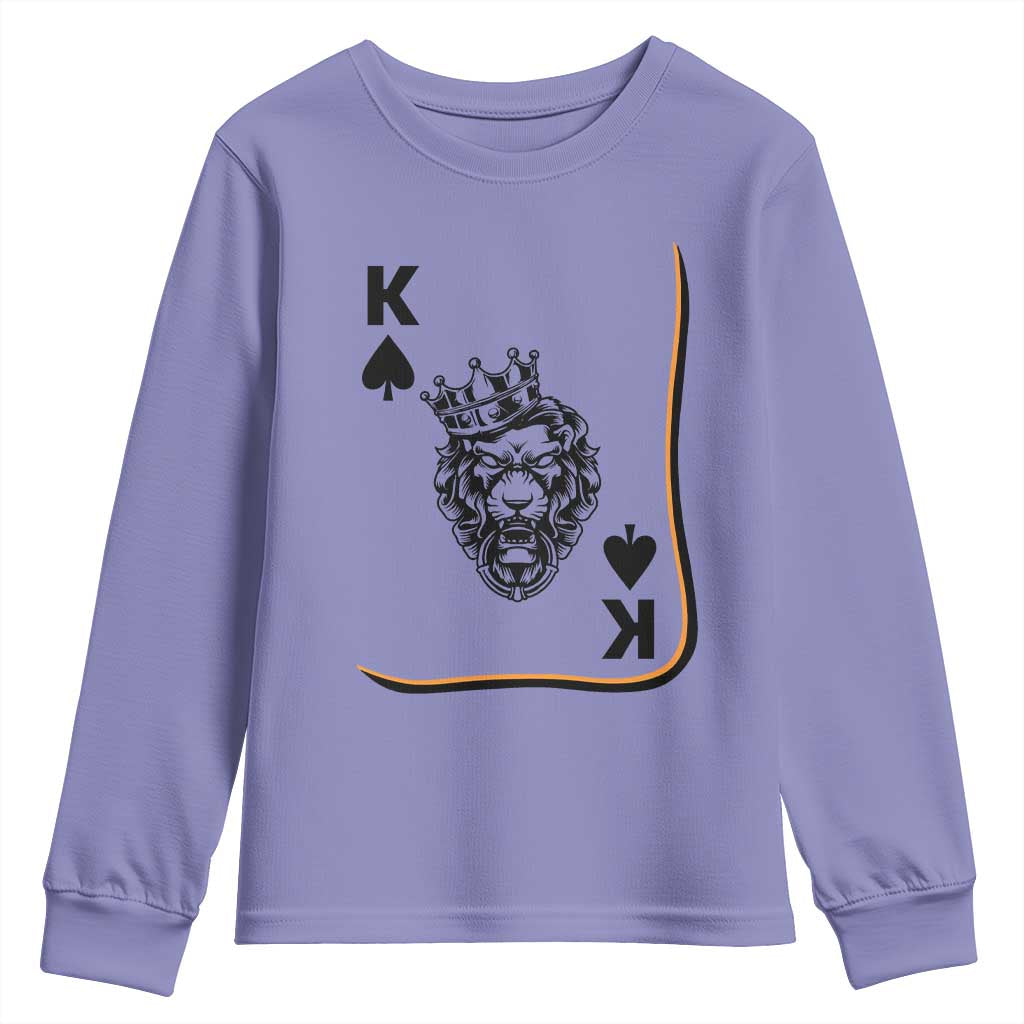 Black King Lion Youth Sweatshirt African American Black History Month Gift - African Pride