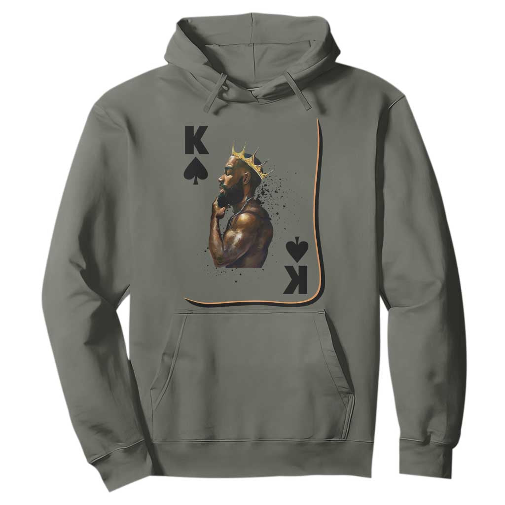 King Of Spades Black Man Hoodie African American Men Pride - African Pride