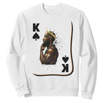 King Of Spades Black Man Sweatshirt African American Men Pride - African Pride