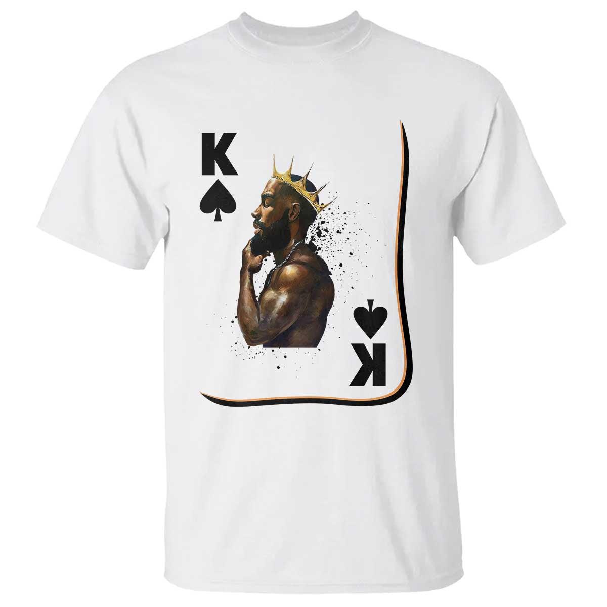 King Of Spades Black Man T Shirt African American Men Pride - African Pride