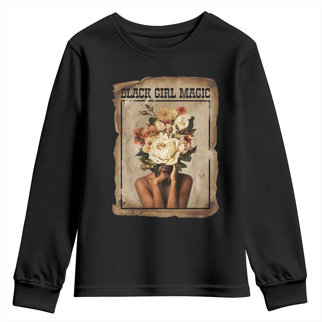 Black Girl Magic Youth Sweatshirt Feminist Black Women In History - African Pride