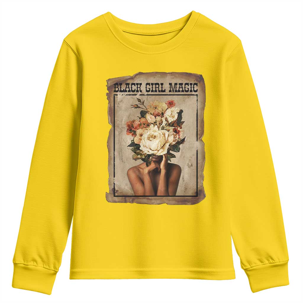 Black Girl Magic Youth Sweatshirt Feminist Black Women In History - African Pride