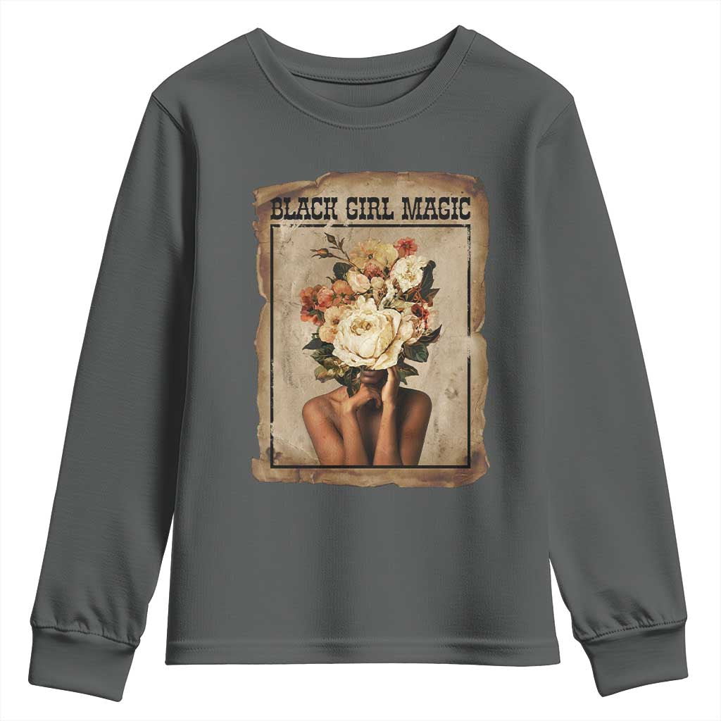 Black Girl Magic Youth Sweatshirt Feminist Black Women In History - African Pride