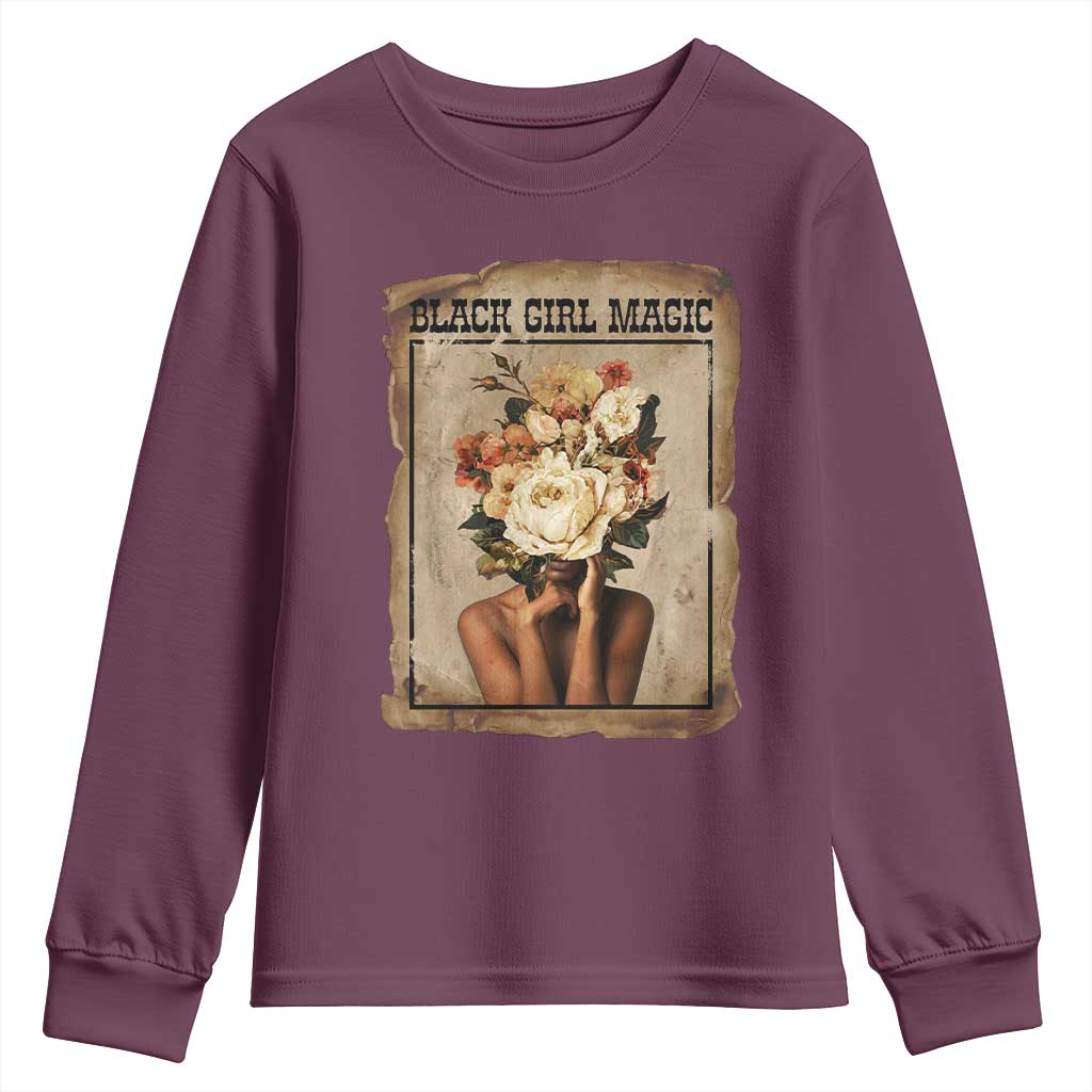 Black Girl Magic Youth Sweatshirt Feminist Black Women In History - African Pride